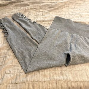 Tummy Control, lattice hem leggings.